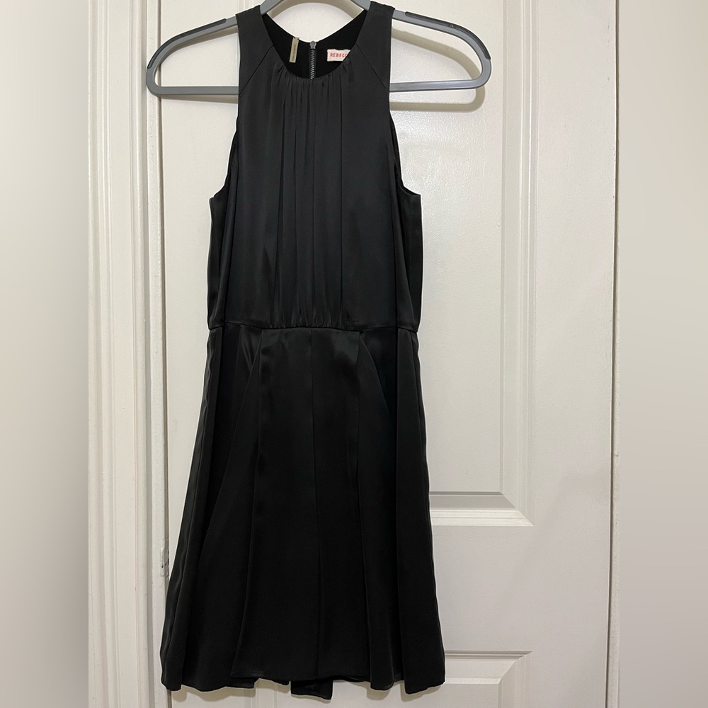 Rebecca Taylor NWOT Black Silk Dress Sz 0